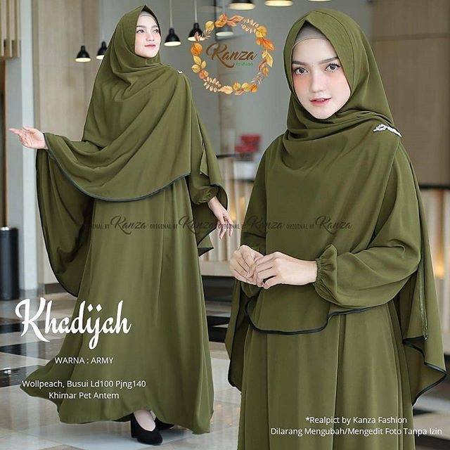 Khadijah Syari, DRESS MUSLIM, baju wanita, baju gamis, dress, gamis, Baju gamis, fashion wanita