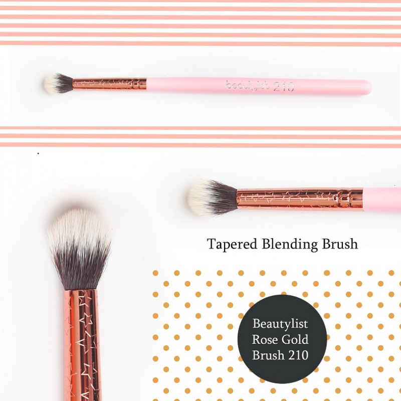 

BEAUTYLIST #210 Tapered Blending Brush - Rose Gold