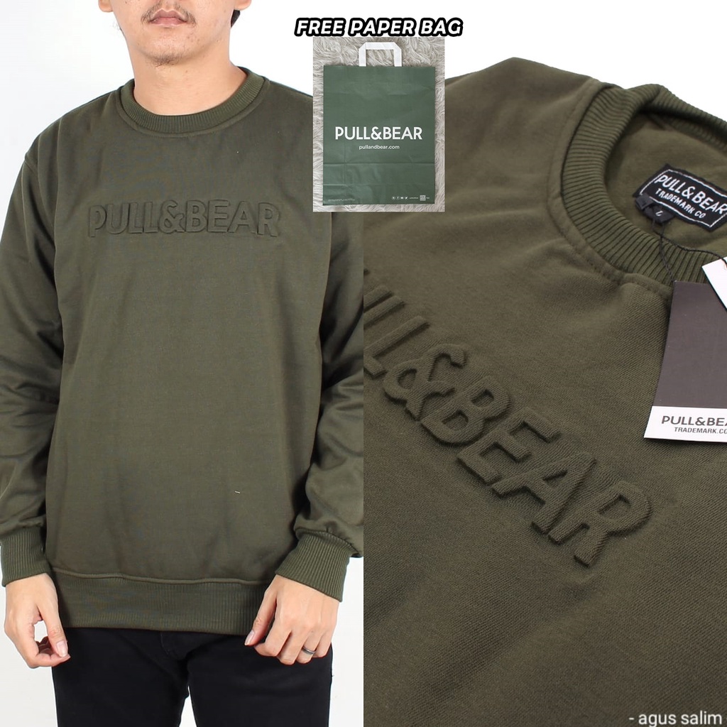 FREE PAPER BAG CREWNECK PULL &amp; BEAR / JAKET SWEATER PULL &amp; BEAR/ HOODIE PULL &amp; BEAR