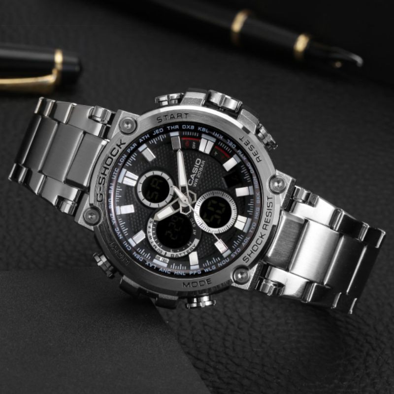 JAM TANGAN PRIA G-SHOCK CASIO GST B-100 RANTAI