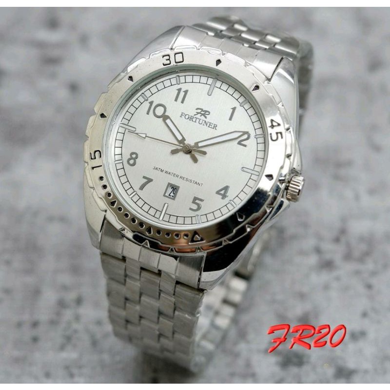 Jam_Fortuner_Pria_Jam Tangan_Fortuner_Stainliss Steel Jam Tangan Tanggal