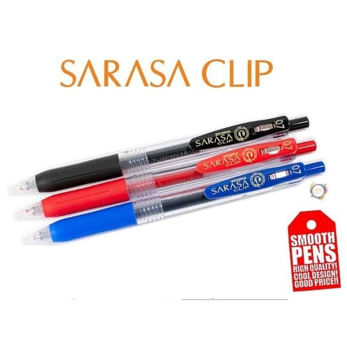 

Pulpen / Pena Gel Zebra Sarasa Clip 0.7 mm / Pulpen Sarasa Tip 0.7 mm - Satuan