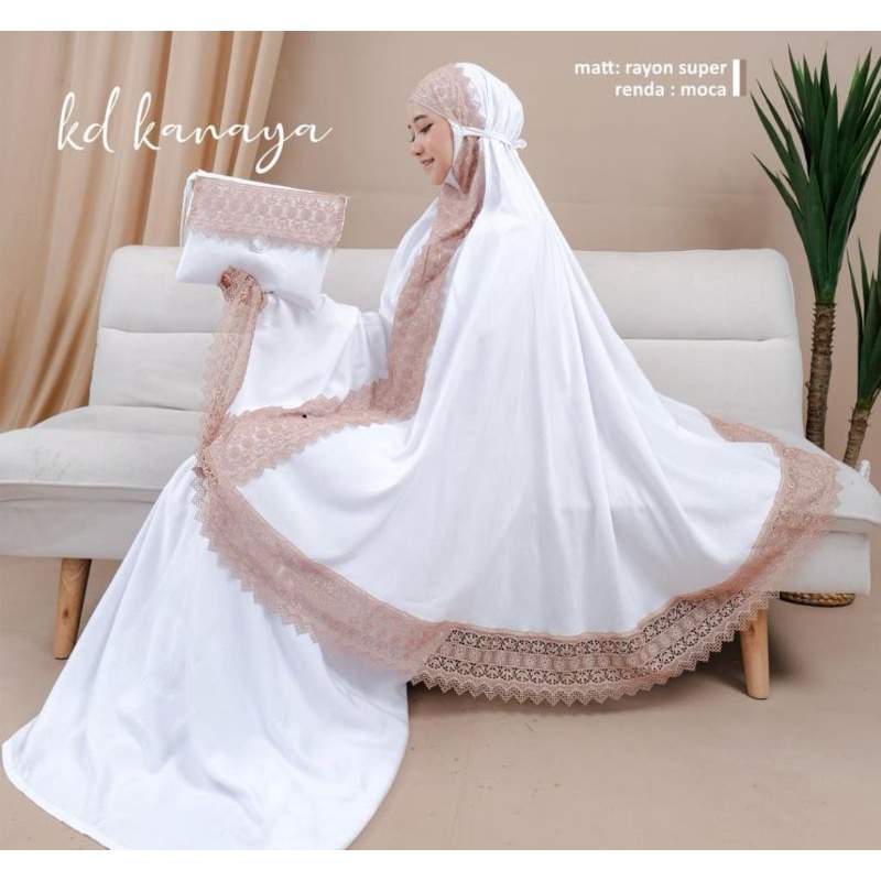Mukena rayon putih