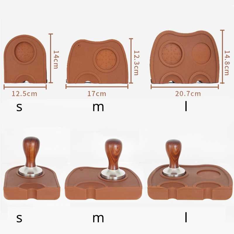 Best Seller ! BAYCHER Silicone Holder Mat Tamper Kopi Espresso Barista - LB4148