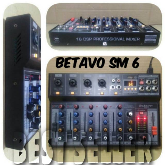 BETAVO SM 6 Mixer 6 Channel Bluetooth Original