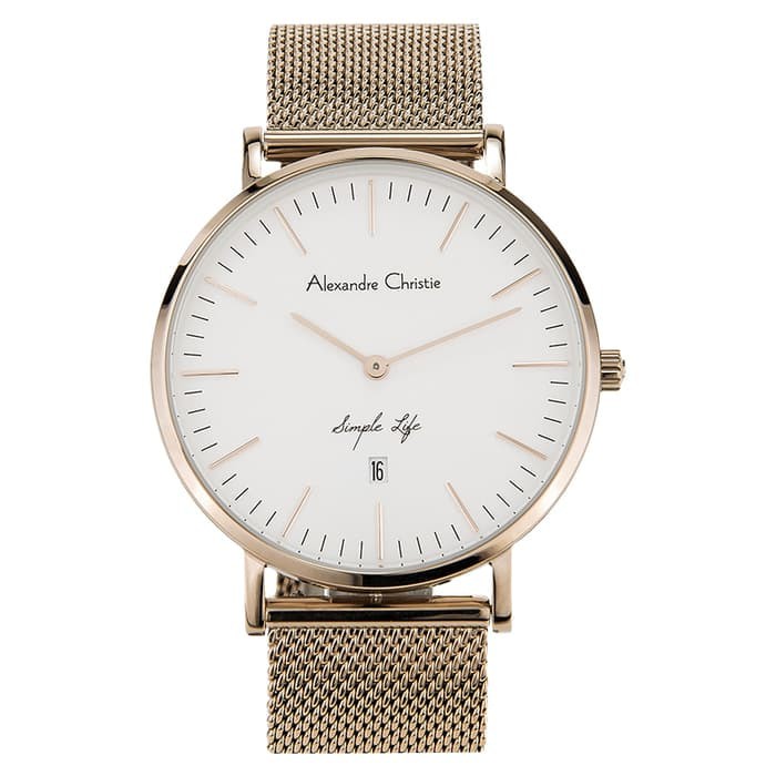 Alexandre Christie Ac 8566 Md Bcgsl Jam Pria Original Garansi Resmi