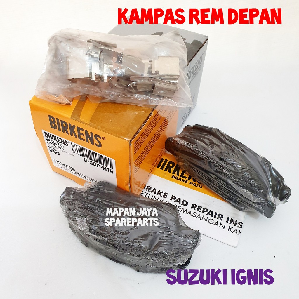 BIRKENS KAMPAS REM DEPAN SUZUKI IGNIS BRAKEPAD ORI