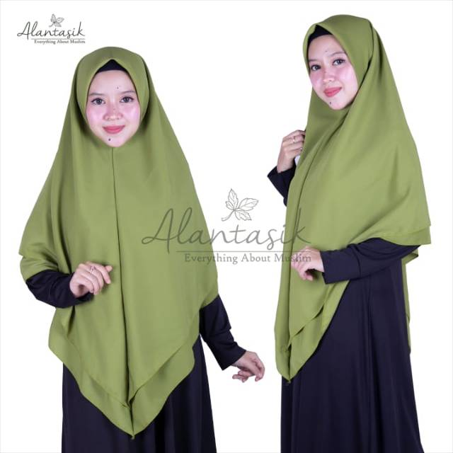 Alantasik- segiempat instan wolfis HIJAB JILBAB KHIMAR SYARI JUMBO R.15