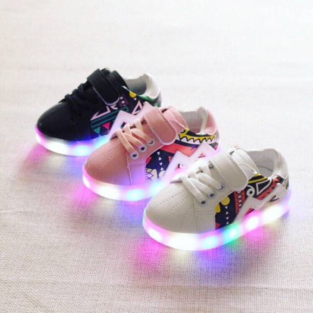 Sepatu Anak - ETNIK LED SHOES