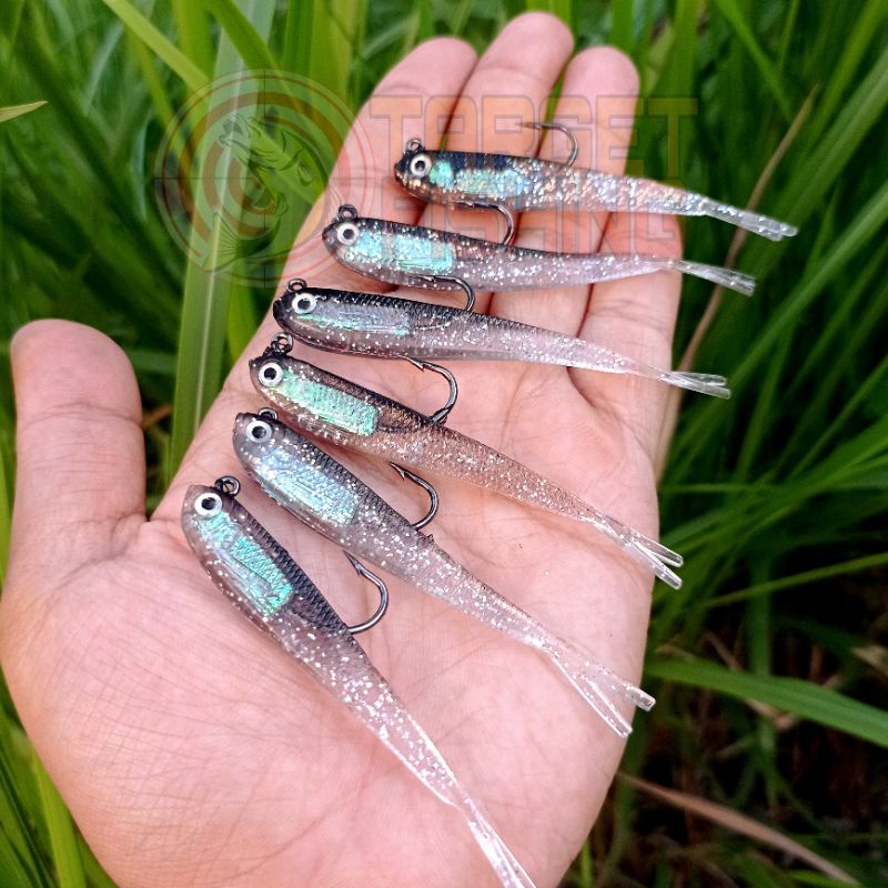 Soft Lure Ikan Teri 6.5gr - Umpan Casting UL Pantai / Karang Dangkal / Tambak