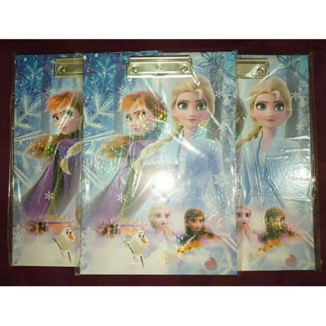 Papan Jalan / Papan Ujian / Clipboard seri Frozen