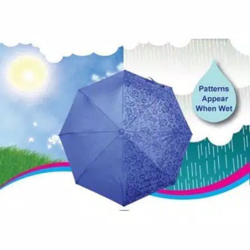 Payung 3D Warna Payung Lipat Magic Umbrella