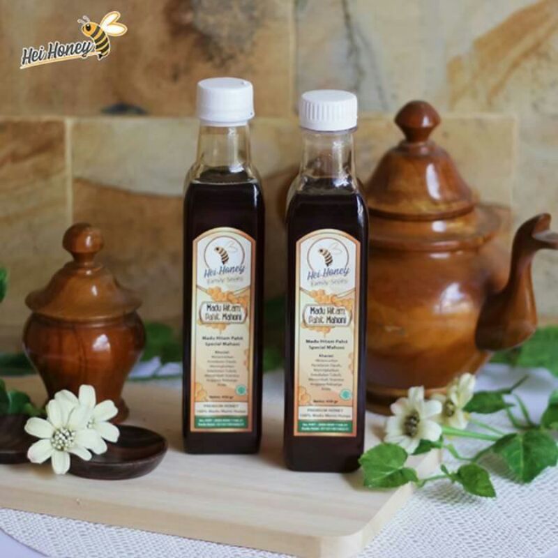 

Bandung Hei Honey - MADU HITAM PAHIT MAHONI 450 gram transparan