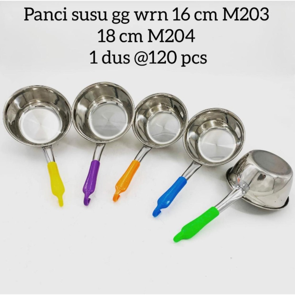 INDOLINE - P101 - PANCI SUSU GAGANG WARNA WARNI - PANCI MIE STAINLESS - PANCI MASAK AIR - PANCI SOUP POT