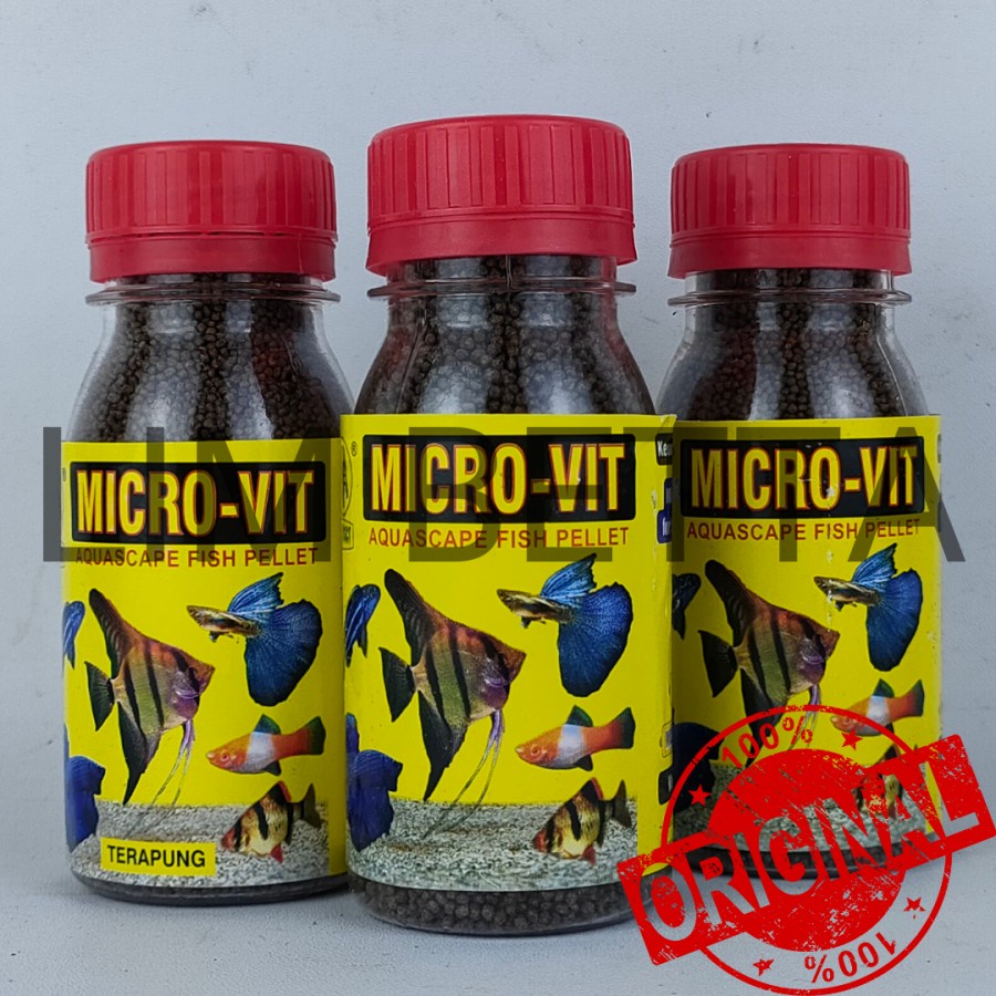 Pelet micro vit/pakan ikan cupang