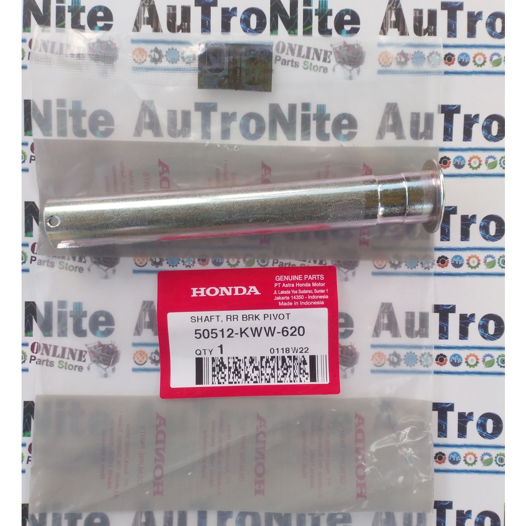 As Standar Tengah Rem Belakang Shaft Rear Brake Pivot 50512-KWW-620 Original Honda Blade Absolute Re