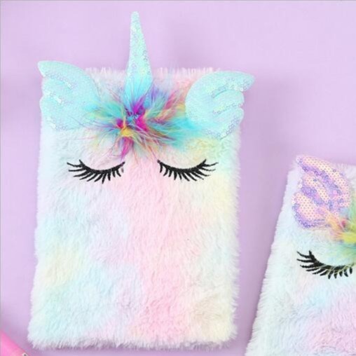 Buku bulu karakter unicorn buku diary anak buku tulis karakter unicorn tanduk kado anak perempuan import berkualitas