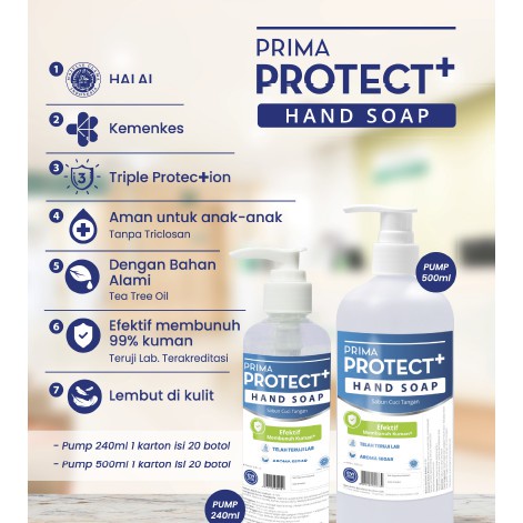 PRIMA Protect+ Hand Sanitizer 500ml [Refill]