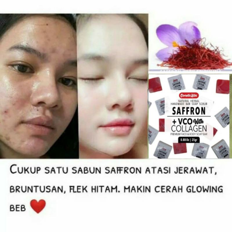 PROMO [ COD ] ORI sabun MINI SAFFRON RED OLIVE +VCO
