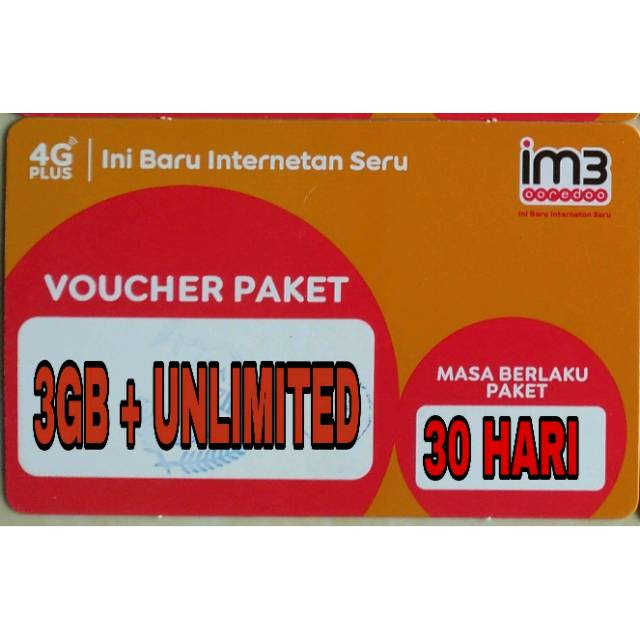 Data internet indosat 3gb unlimited