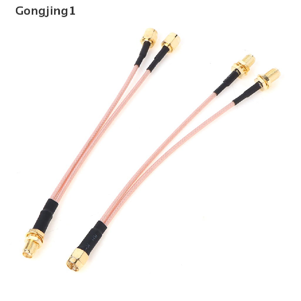 Gongjing1 Kabel Jumper Splitter SMA Ke 2 SMA Male Female Bentuk Y