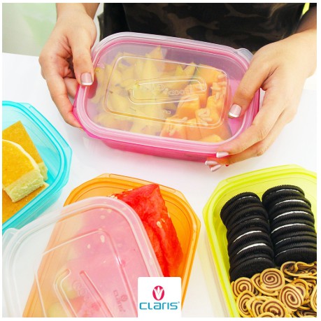 KOTAK MAKAN CLARIS FOOD SAVER MODEL 2737 LUNCH BOX WADAH BEKAL KAPASITAS 770ML KEDAP UDARA