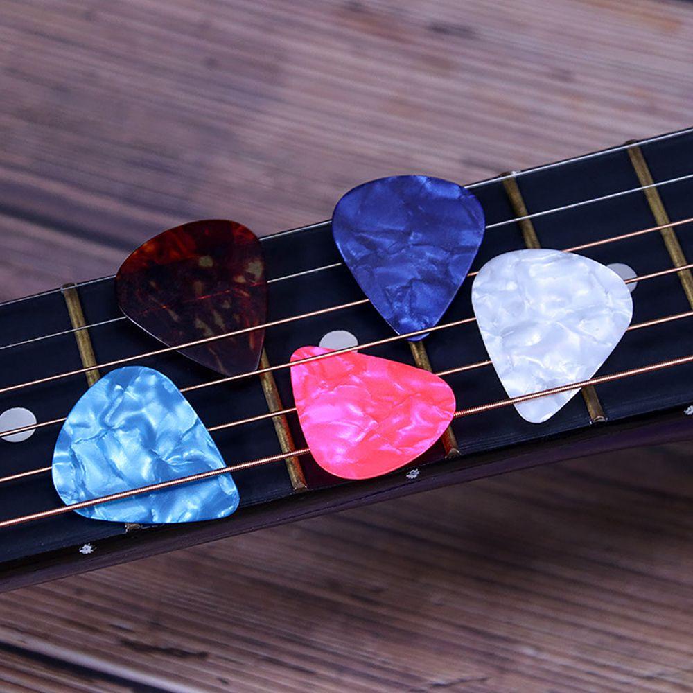 Chookyy 100pcs 0.46 /0.71 /0.96mm Picks Gitar Elektrik Acoustic Ukulele Aksesoris Gitar Plectrum