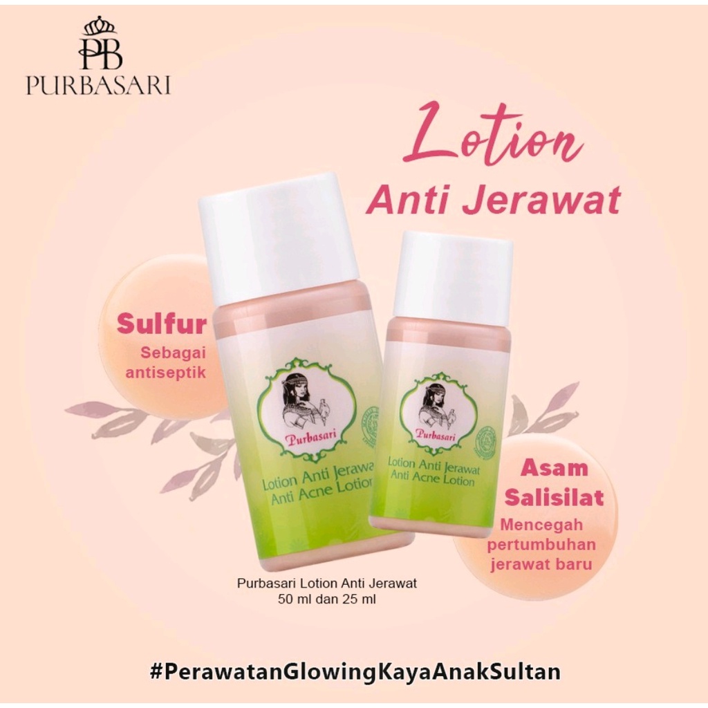 Purbasari Lotion Anti Jerawat 25 ml | 50 ml