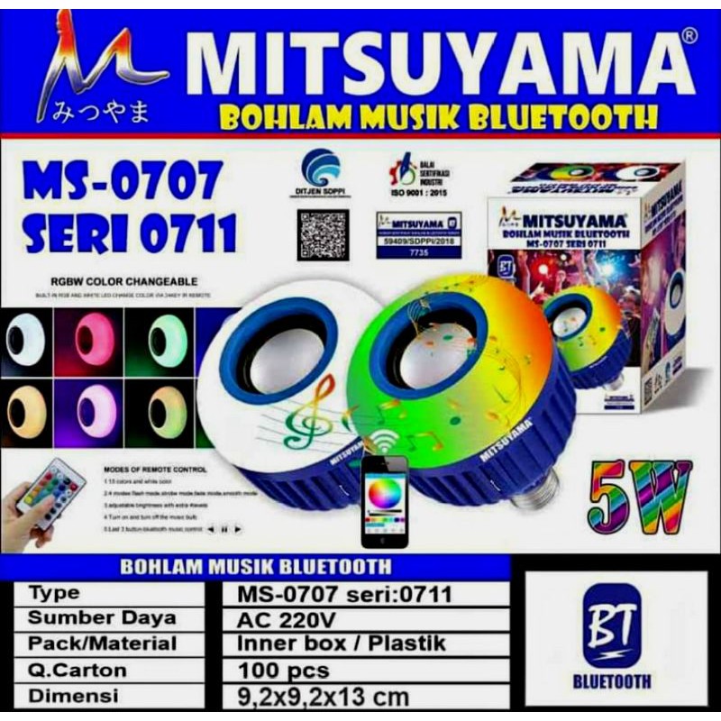 BOHLAM MUSIC BLUETOOTH/LAMPU SPEAKER
