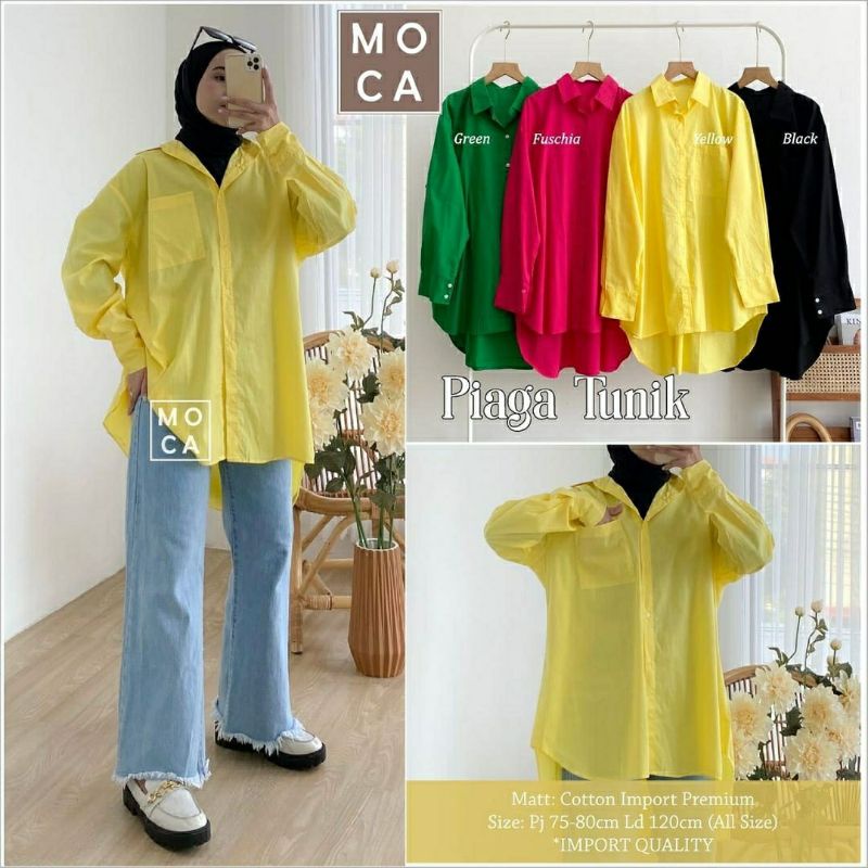 Piaga Tunik, TUNIK WANITA JUMBO POLOS CANTIK FIT XXL LD 120 BAHAN KATUN IMPORT PREMIUM TERMURAH OOTD MODIS