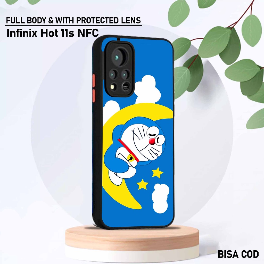 Softcase Dove Infinix Hot 11s Nfc - Motif [ Kartun Emon 2 ] - Silikon Protec camera Infinix Hot 11s 