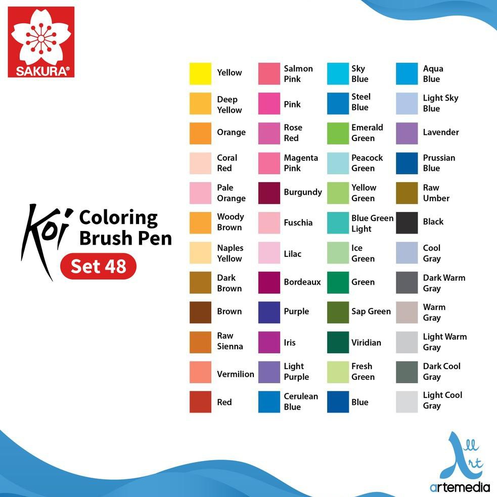 

Sw4Code Brush Pen Sakura Koi Coloring Brush Part 02/03(siap Kirim)D8K6