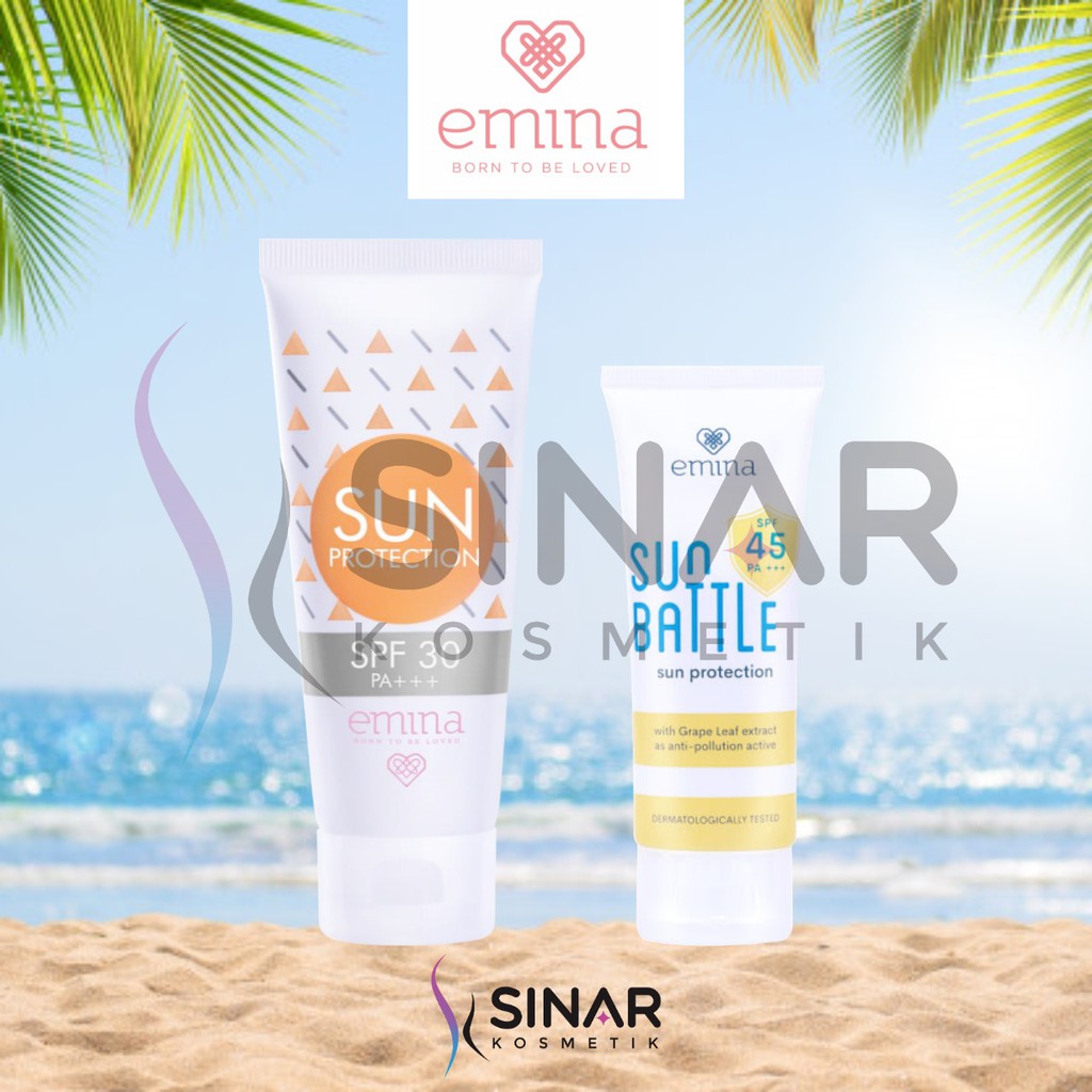 Emina Sunscreen Sun Protection SPF 30 60 ml Sun Battle SPF 45 PA