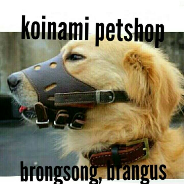 BRONGSONG IMITASI UK XS,S,M,L / dog mask / masker anjing / brangus anjing / EDOTH