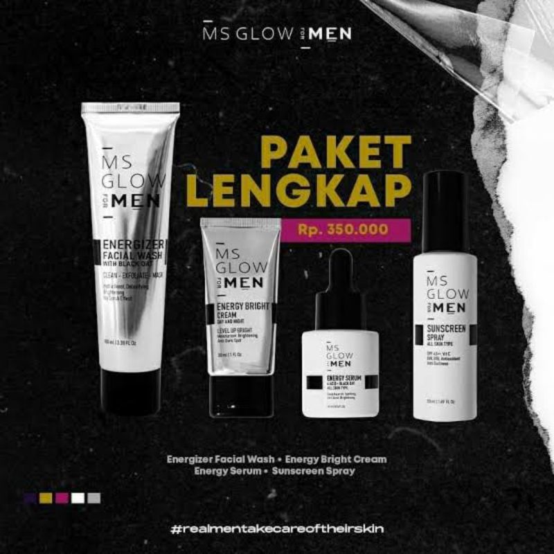 PAKET MS GLOW FOR MEN PAKET LENGKAP ORIGINAL