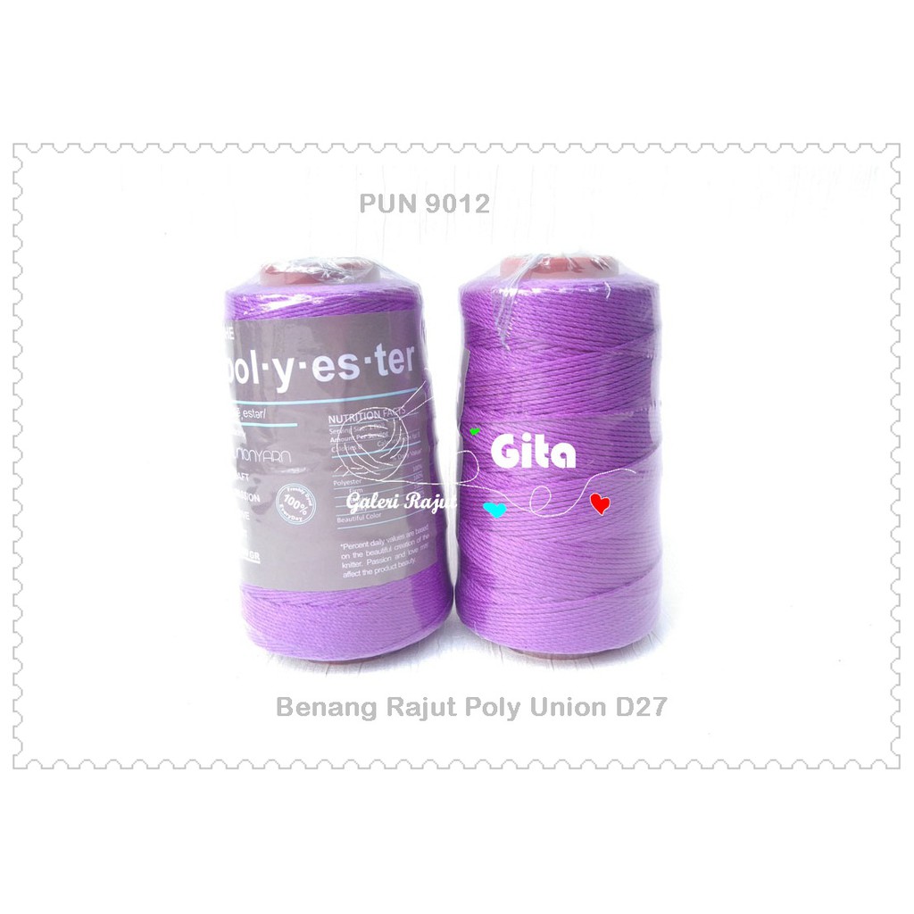 Benang Rajut Polyester KIlap Union D27