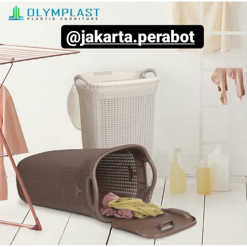 OLYMPLAST-Keranjang Loundry / Loundry Basket / Keranjang Pakaian / Keranjang Baju