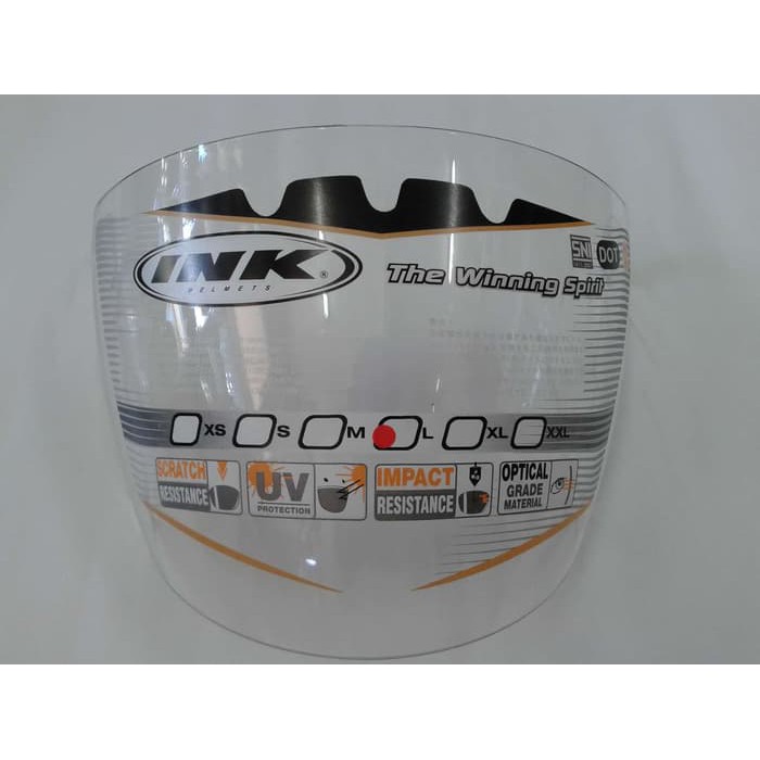 Kaca Helm Ink Cx22/ Ink Flash Ori warna bening