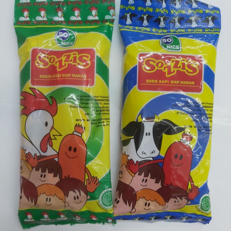 

So Good So Nice Sozzis 3x25 Gram (Sosis Siap Makan)