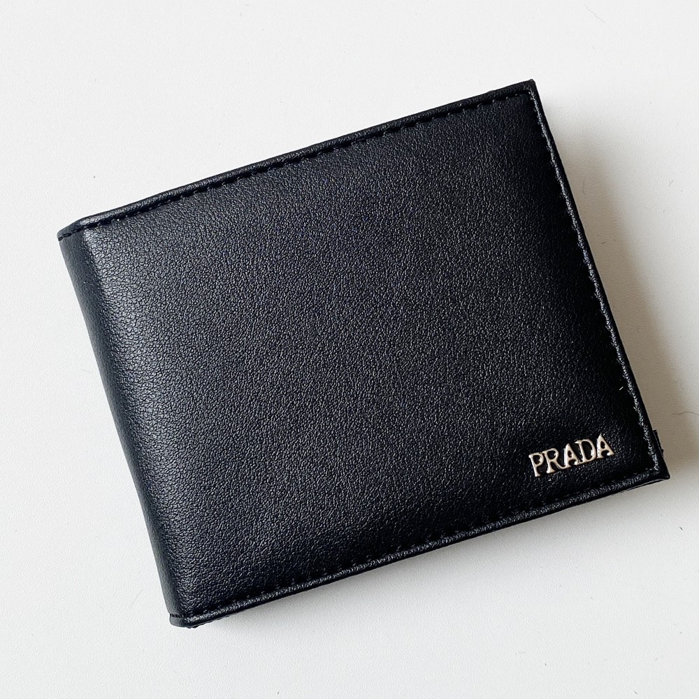 SHOPEE 6.6 SUPER SALE!! Serba 9000 Dompet Pria 3/4 Lipat Dua Bahan Kulit PU Dompet Polos Formal PR-405 +Box