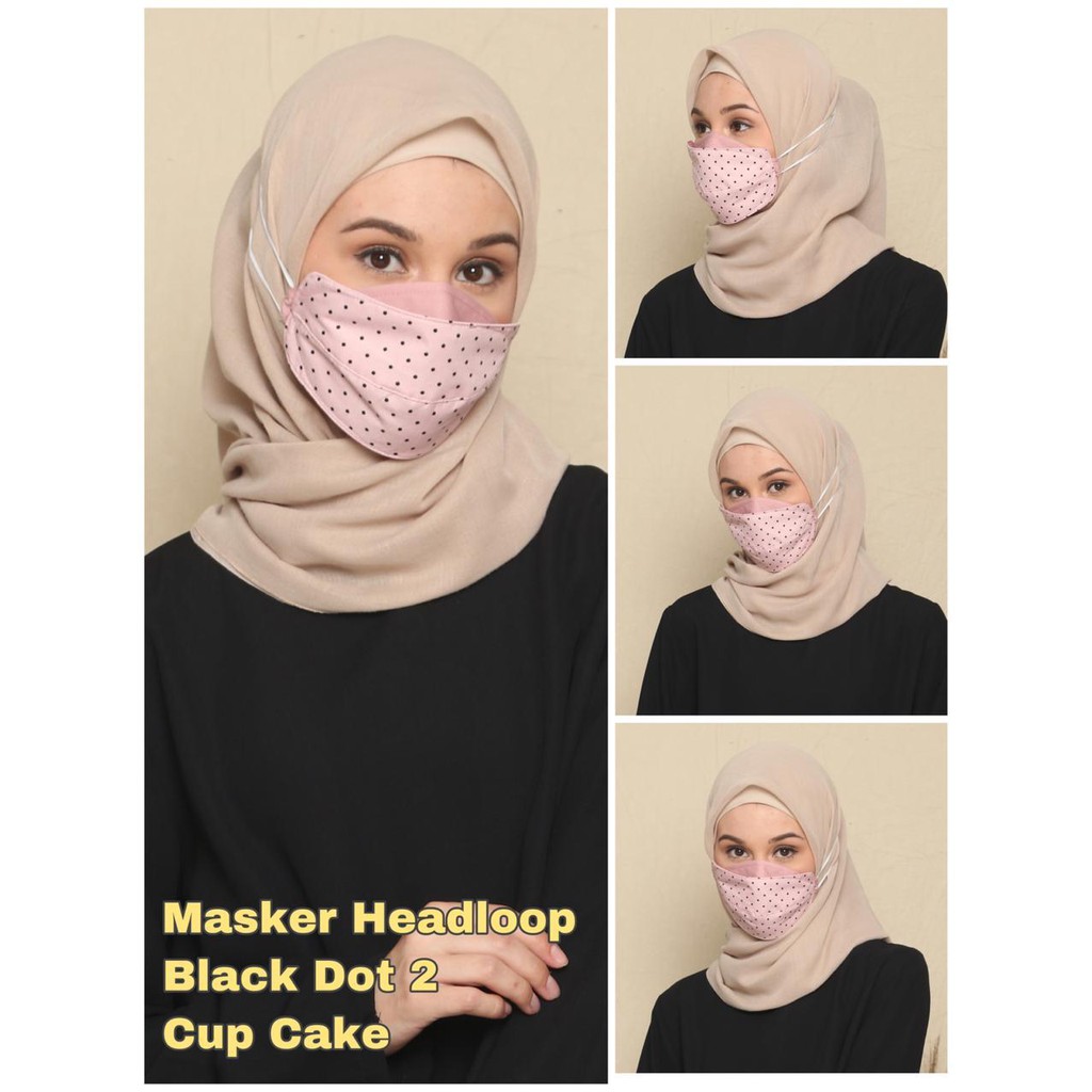 MASKER HIJAB POLKADOT 3PLY MODIS