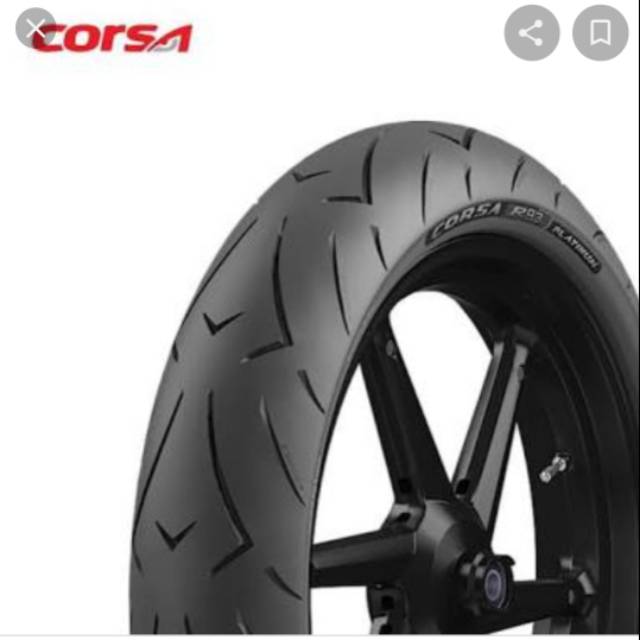 Ban luar corsa platinum tubeless 110/70-17 r93