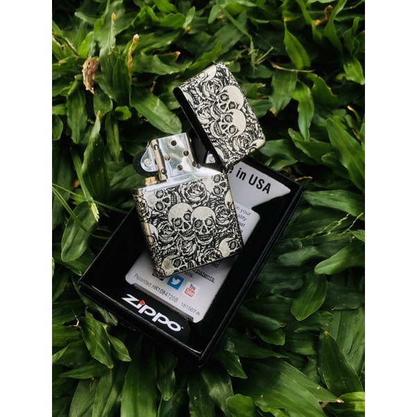 Korek Zippo Motif SKULL Zippo Motif 5 Slide Full Casing Zippo Unik Kwalitas Premium