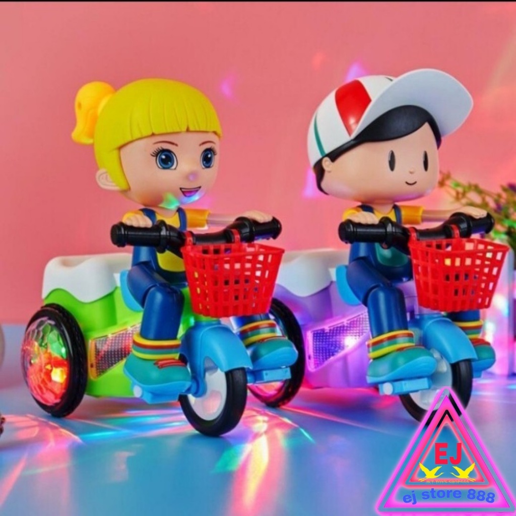 MAINAN ANAK DANCING BICYCLE 03/ FROZEN / SEPEDA MENARI