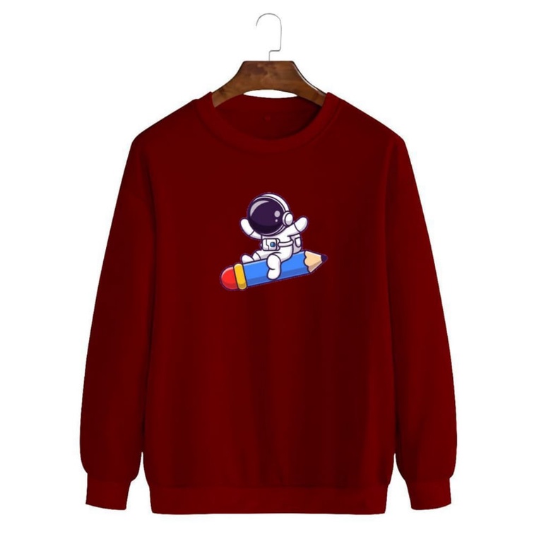 Noveli wear - Sweatshirt roughneck | sweater crewneck basic unisex distro bahan berkualitas sablon digital 007