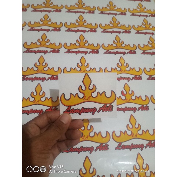 STICKER CATING LAMPUNG/SIGER