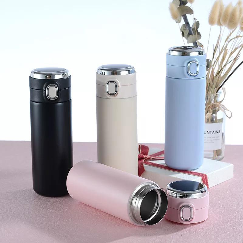 Thermos Digital With Display Temperature 420 ML / Termos Digital With Tombol Buka Tutup