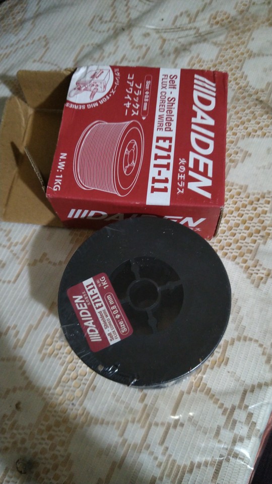 Daiden Kawat Las Flux Core 0.8 Mm Gasless Gas Less Mig Tanpa Gas Co E71t-11 E 71 T - 11 1kg Besi