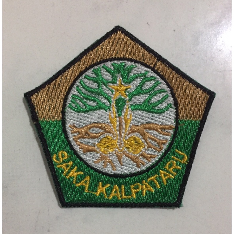 Badge Saka Kalpataru &amp; Krida (bordir)