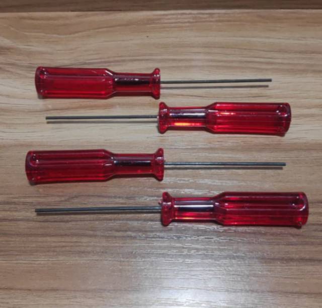 Obeng / screwdriver Jarum Obras - Kamkut (1,5mm) Warna Merah